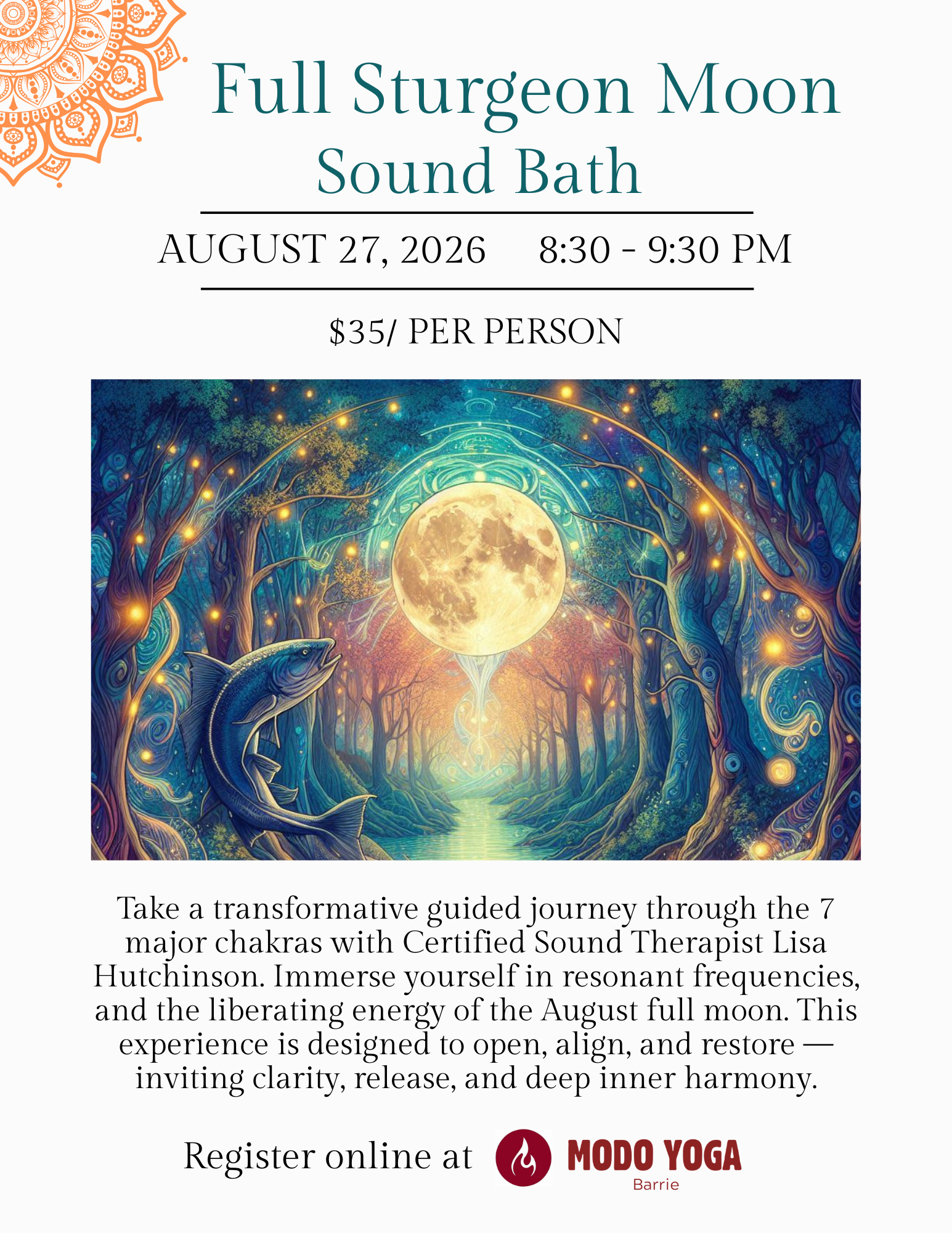 Sturgeon Moon Sound Bath