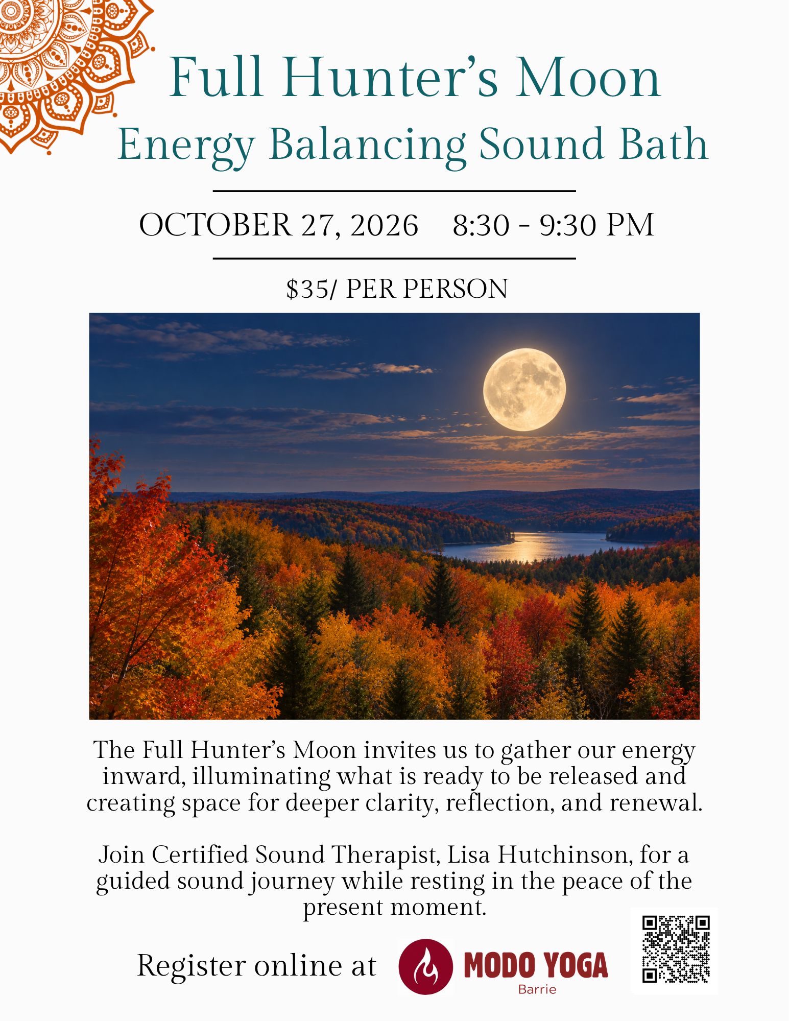 Full Hunter's Moon Sound Bath